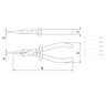 Alicate Meia Cana Isolado 1.000 V 6" Tramontina Pro 44004/106 - 3