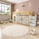 Ver imagem 2 de Beliche Montessoriana Garden com Cortina Barn com LED Casatema MadeiraOriginals