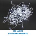 Ver imagem 3 de Pisca-pisca Led 100 Luzes Fio Transp 9 Metros 127v Branco