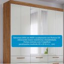 Ver imagem 5 de Guarda-Roupa Casal 192cm 7 Portas 5 Gavetas com Espelho 100% MDF Coimbra Espresso Móveis Off White/Cinamomo