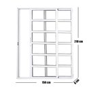 Ver imagem 3 de Porta Travessa de Correr 2 Folhas 210 x 150cm com Fechadura Linha 25 Branco Esquadrias Bergamo