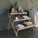 Ver imagem 3 de Piramide Escada Pinus Expositora de Livros e Vasos