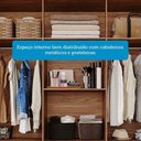 Ver mais imagens de Guarda-Roupa Casal 192cm 7 Portas 5 Gavetas 100% MDF Coimbra Espresso Móveis Off White/Cinamomo