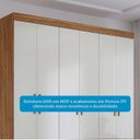 Ver imagem 5 de Guarda-Roupa Casal 192cm 7 Portas 5 Gavetas 100% MDF Coimbra Espresso Móveis Off White/Cinamomo