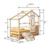 Bicama Infantil Prime House com Mini Escorregador e Telhado V Casatema MadeiraOriginals - 7