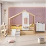 Bicama Infantil Prime House com Mini Escorregador e Telhado V Casatema MadeiraOriginals - 4