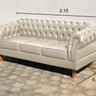 Conjunto Sofá Chesterfield 3 Lugares + 2 Poltronas Dom Pedro - 2