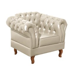 Conjunto Sofá Chesterfield 3 Lugares + 2 Poltronas Dom Pedro - 5