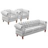Conjunto Sofá Chesterfield 3 Lugares + 2 Poltronas Dom Pedro - 1