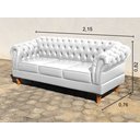 Ver imagem 3 de Conjunto Sofá Chesterfield 3 Lugares + 2 Poltronas Dom Pedro
