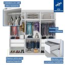 Ver imagem 4 de Guarda Roupa Casal 3 Portas 4 Gavetas de Correr Itália Minastex