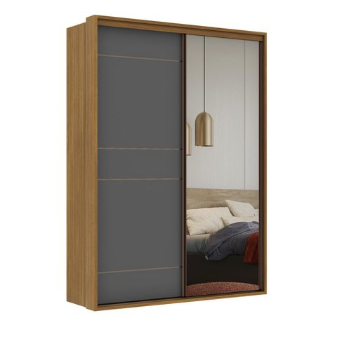 Guarda-Roupa Qualitá 100% MDF2 Portas 1 Espelho