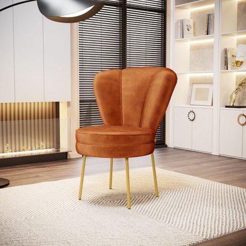 Cadeira para Recepção Moderna Sala de Espera Ergonômica Tecido Veludo Confortável Pés de Ferro