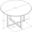 Ver imagem 4 de Mesa de Reunião Redonda 4 Lugares Pé Quadro