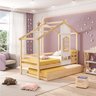 Bicama Infantil Prime House com Telhado V e Janelinha Casatema MadeiraOriginals - 1