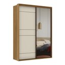 Ver imagem 3 de Guarda-Roupa Qualitá 100% MDF 2 Portas 1 Espelho