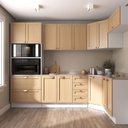 Ver imagem 1 de Cozinha Planejada 7 Peças com Tampo 1 Torre 3 Aéreos 3 Balcões Arizona CabeCasa MadeiraOriginals Marrom/Figueira