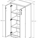 Ver imagem 4 de Armário para Escritório Multiuso Alto com Chave