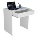 Ver imagem 3 de Mesa Escrivaninha Compacto Not 0,70 para Quarto e Office com Gaveta Branco
