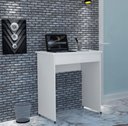 Ver imagem 1 de Mesa Escrivaninha Compacto Not 0,70 para Quarto e Office com Gaveta Branco