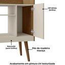 Ver imagem 5 de Aparador Bar Cafe 1 Porta Cafe 71 Cm Naturalle Off White Bechara