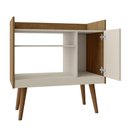 Ver imagem 4 de Aparador Bar Cafe 1 Porta Cafe 71 Cm Naturalle Off White Bechara