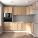 Ver imagem 1 de Cozinha Planejada 7 Peças sem Tampo 1 Torre 3 Aéreos 3 Balcões Arizona CabeCasa MadeiraOriginals Marrom/Figueira