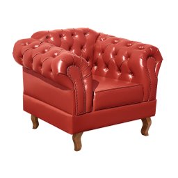 Conjunto Sofá Chesterfield 3 Lugares + 2 Poltronas Dom Pedro - 4