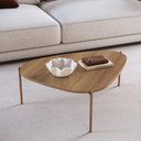 Ver imagem 2 de Mesa de Centro Organica Pe Metal Dourado Hanover 28015 Artesano