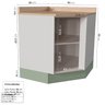 Cozinha Modulada 7 Peças com Tampo 1 Torre 3 Aéreos 3 Balcões Arizona CabeCasa MadeiraMadeira - 12