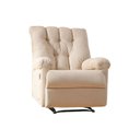 Ver imagem 1 de Poltrona do Papai Reclinável Atlanta Pietra Zero Wall c/ Giro e Balanço Courano Bege - Probel