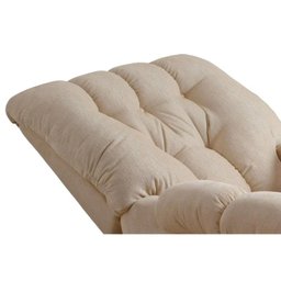 Poltrona do Papai Reclinável Atlanta Pietra Zero Wall c/ Giro e Balanço Courano Bege - Probel - 7