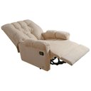 Ver imagem 6 de Poltrona do Papai Reclinável Atlanta Pietra Zero Wall c/ Giro e Balanço Courano Bege - Probel