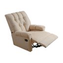 Ver imagem 5 de Poltrona do Papai Reclinável Atlanta Pietra Zero Wall c/ Giro e Balanço Courano Bege - Probel