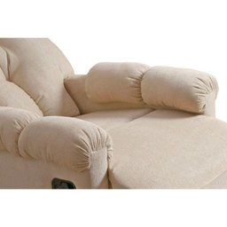 Poltrona do Papai Reclinável Atlanta Pietra Zero Wall c/ Giro e Balanço Courano Bege - Probel - 8