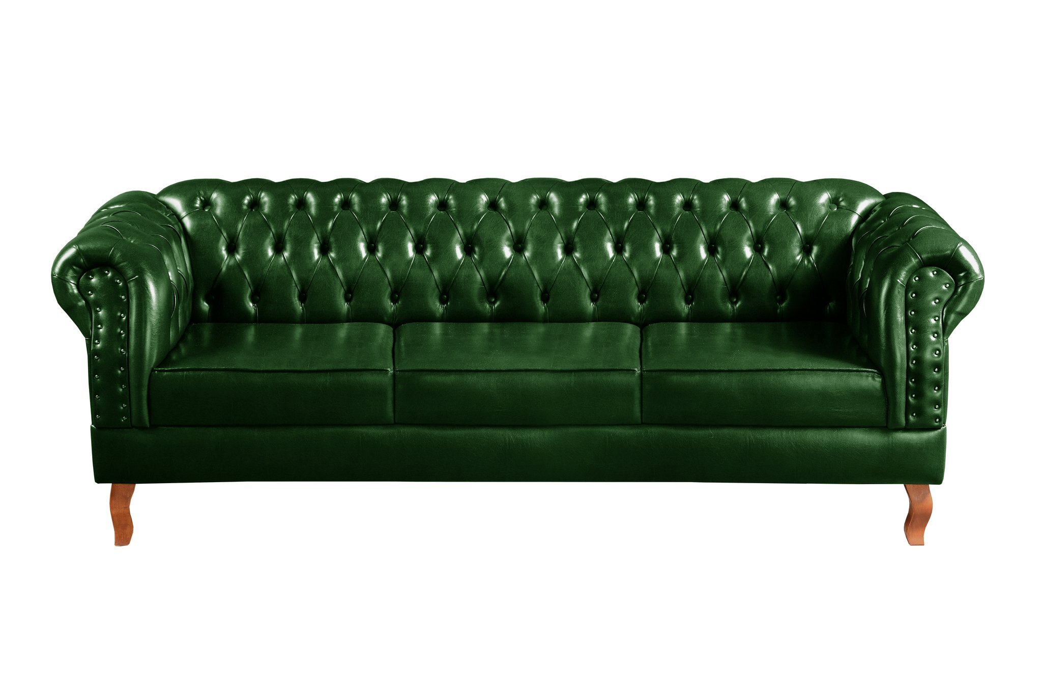 Conjunto Sofá Chesterfield 3 Lugares + 2 Poltronas Dom Pedro - 4