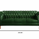 Ver imagem 2 de Conjunto Sofá Chesterfield 3 Lugares + 2 Poltronas Dom Pedro