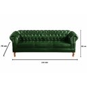 Ver imagem 3 de Conjunto Sofá Chesterfield 3 Lugares + 2 Poltronas Dom Pedro Verde
