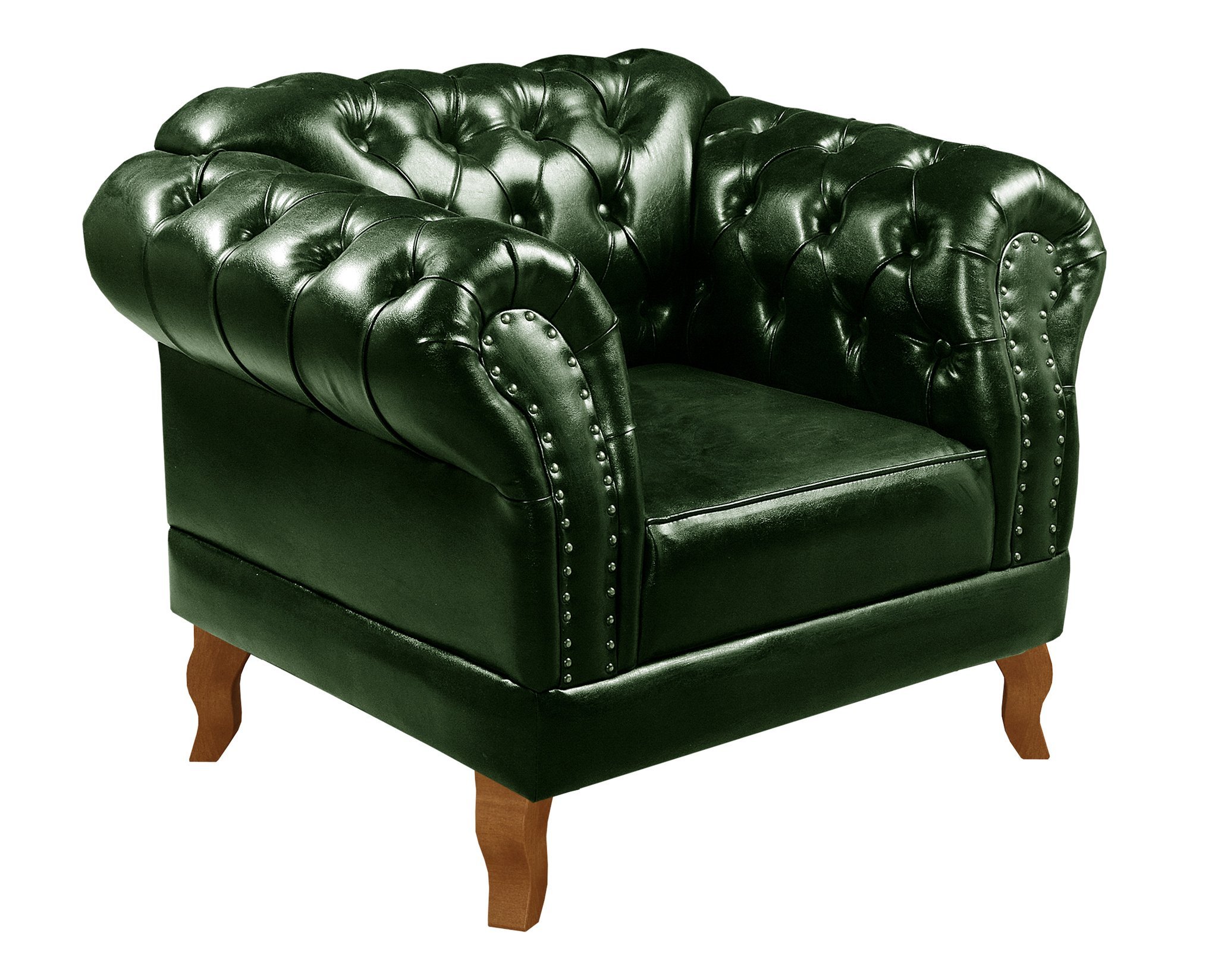 Conjunto Sofá Chesterfield 3 Lugares + 2 Poltronas Dom Pedro - 5