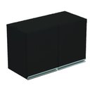 Ver imagem 3 de Armário Aéreo 2 Portas Preto Em Mdf