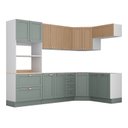 Ver mais imagens de Cozinha Modulada 7 Peças sem Tampo 1 Torre 3 Aéreos 3 Balcões Arizona CabeCasa MadeiraOriginals