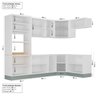 Cozinha Modulada 7 Peças sem Tampo 1 Torre 3 Aéreos 3 Balcões Arizona CabeCasa MadeiraOriginals - 3