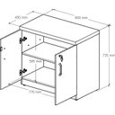 Ver imagem 4 de Armário para Escritório Multiuso Baixo com Chave 40mm