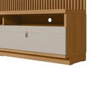 Ver imagem 5 de Estante Home Ripada 180cm Aloha para Tv até 75 Nature/off White G77 - Gran Belo