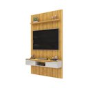 Ver imagem 2 de Painel Suspenso Ripado Seko Tv 55" Portas Basculantes Borda Chanfrada Cedro/bali G18 - Gran Belo