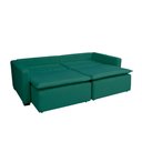 Ver imagem 3 de Sofá Cama Tóquio com Almofadas Soltas 2.20m-verde