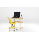 Ver imagem 2 de MESA ESTUDO OLGA ACABAMENTO VERNIZ NATURAL E TAMPO BRANCO
