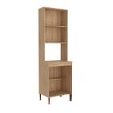 Ver imagem 2 de Paneleiro 4 Portas 63x21,5,5x51,5 cm Torino Marrom/Mel/Off White