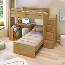 Ver imagem 3 de Beliche Star Office Infantil/ Juvenil Multifuncional com Escrivaninha Casatema MadeiraOriginals