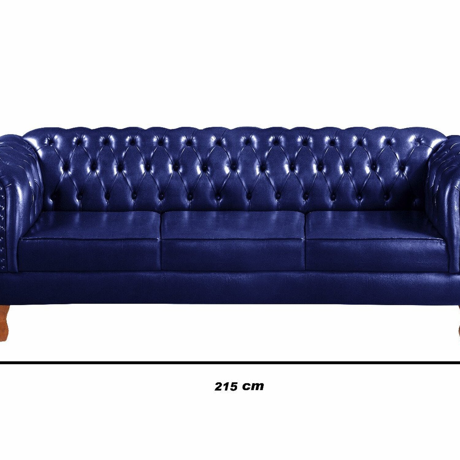 Conjunto Sofá Chesterfield 3 Lugares + 2 Poltronas Dom Pedro - 2